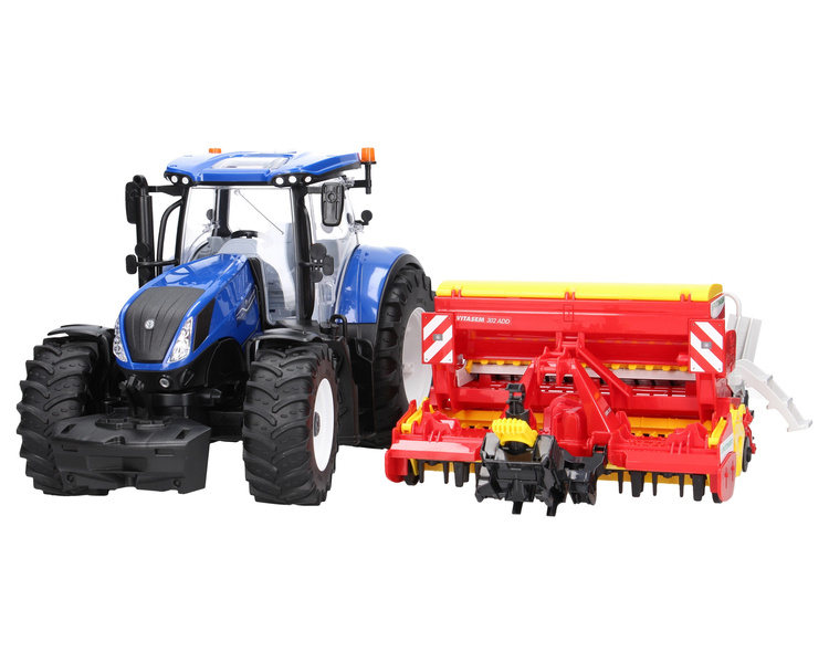 Bruder 03120 Ciągnik New Holland + 02347 siewnik Pottinger
