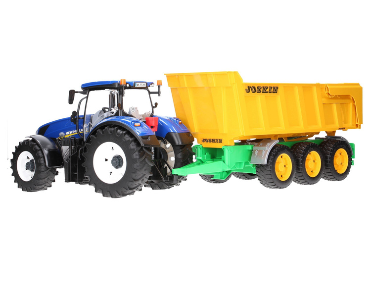 Zestaw Bruder traktor New Holland 03120 + przyczepa z wywrotem Joskin 02212