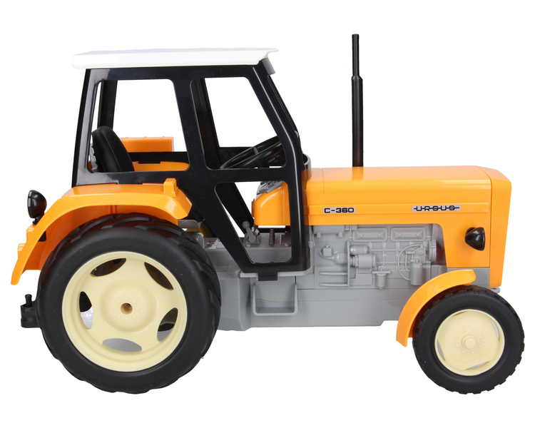 Zabawkowy traktor Ursus C-360 żółty z przyczepą dla dzieci DoubleEagle E239