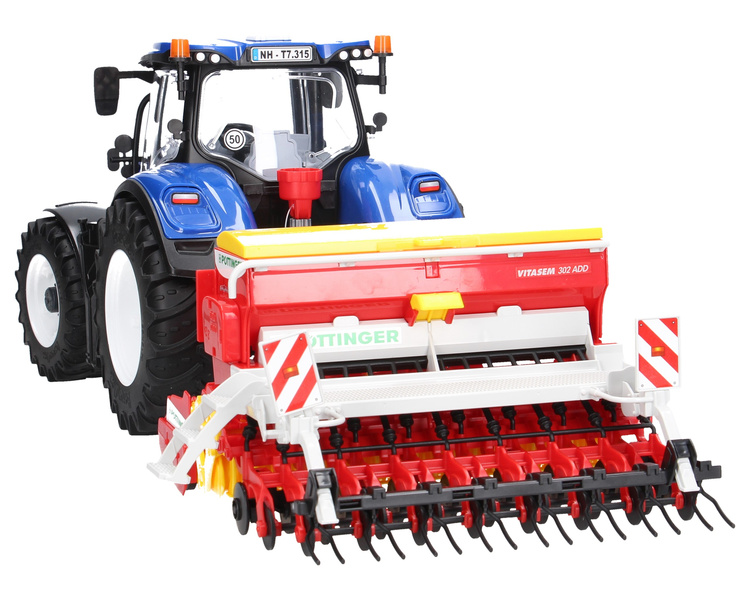 Bruder 03120 Ciągnik New Holland + 02347 siewnik Pottinger