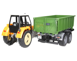 Traktor zabawkowy Ursus C-360 żółty Double Eagle z przyczepą Bruder