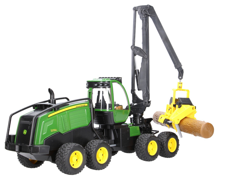 Bruder 02135 Harwester John Deere 1270G z konarem