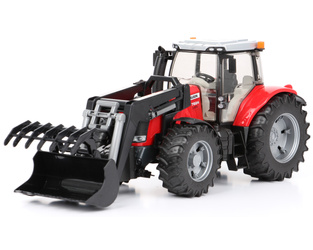 Bruder 03047 traktor Massey Ferguson z ładowaczem