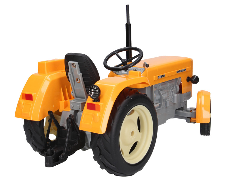 Zabawkowy traktor Ursus C-360 żółty z przyczepą dla dzieci DoubleEagle E239