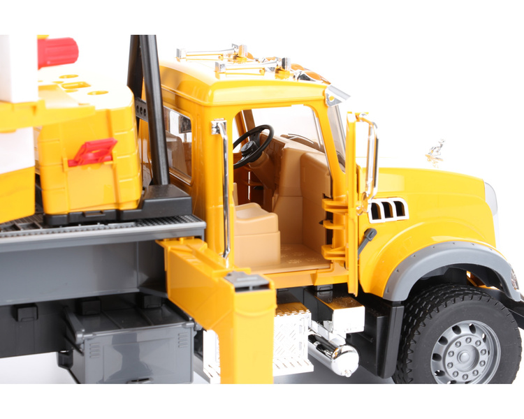 Bruder 02818 Mack z dźwigiem Liebherr bez oryginalnego opakowania