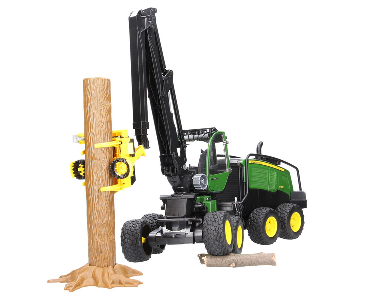 Bruder 02135 Harwester John Deere 1270G z konarem