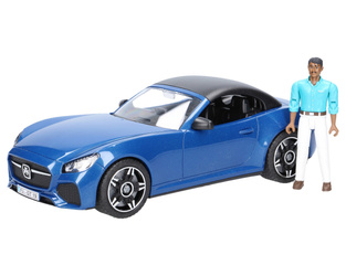 Bruder 03481 Auto Roadster niebieskie ze zdejmowanym dachem i figurką kierowcy