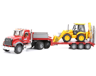 Bruder 02813 MACK bez oryginalnego opakowania i koparki