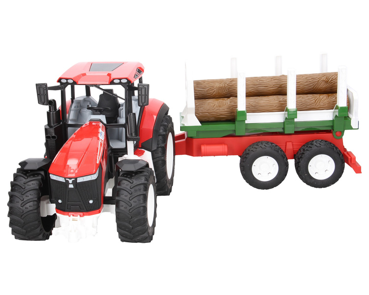 Bruder 03453 traktor z przyczepą do wywozu drzewa z serii Roadmax