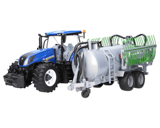 Zestaw Bruder traktor New Holland 03120 + beczkowóz Fliegl 02020