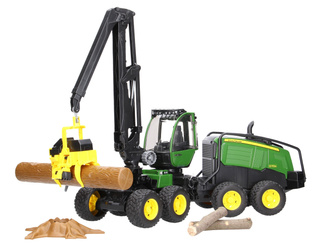 Bruder 02135 Harwester John Deere 1270G z konarem