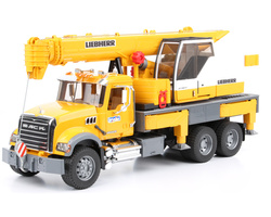Bruder 02818 Mack z dźwigiem Liebherr bez oryginalnego opakowania