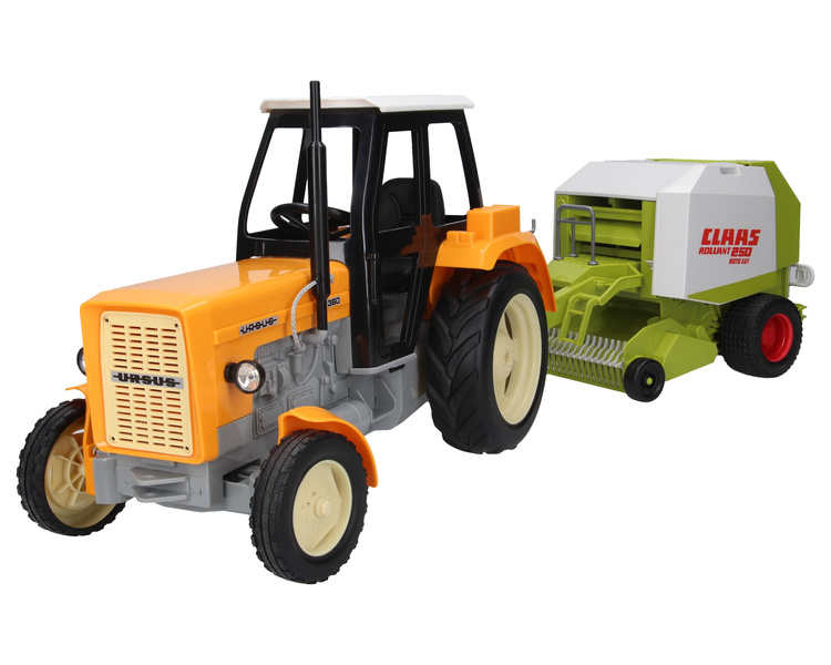 Ursus C-360 żółty + prasa do belowania Claas Bruder 02121