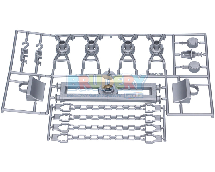 Bruder 42631 elementy żurawia i kliny pomocy drogowej 02750