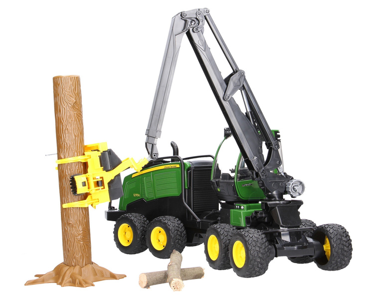 Bruder 02135 Harwester John Deere 1270G z konarem