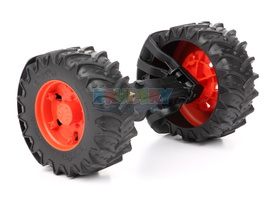 Bruder 43012 oś przednia pomarańczowe felgi do serii 3000