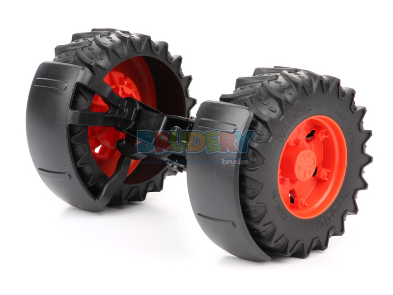 Bruder 43012 oś przednia pomarańczowe felgi do serii 3000