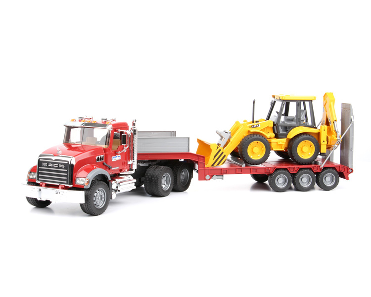 Bruder 02813 MACK bez oryginalnego opakowania i koparki