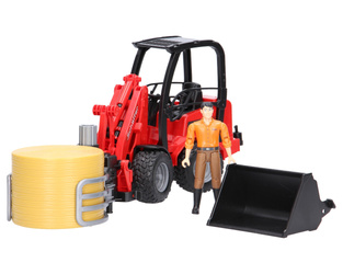 Zestaw Bruder ładowarka 02192 z chwytakiem i figurką