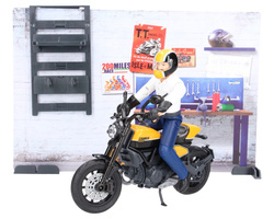 Bruder 62102 bWorld motor z warsztatem i figurką mechanika