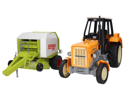 Ursus C-360 żółty + prasa do belowania Claas Bruder 02121