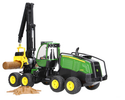 Bruder 02135 Harwester John Deere 1270G z konarem