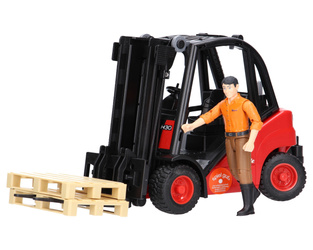 Zestaw Bruder 02511 wózek widłowy Linde + figurka 60007