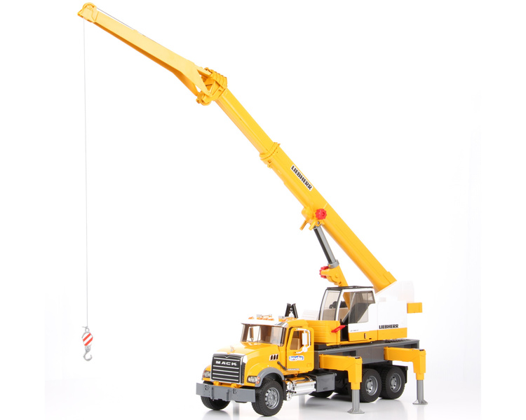 Bruder 02818 Mack z dźwigiem Liebherr bez oryginalnego opakowania