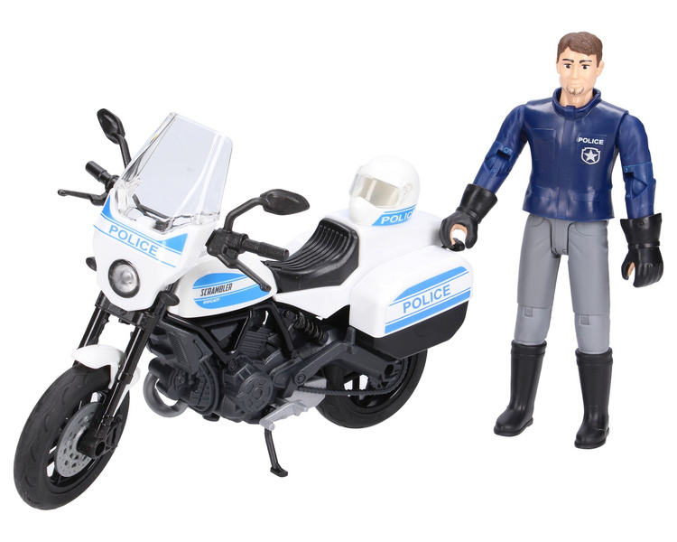 Bruder 62731 Motocykl policyjny Scrambler Ducati z figurką policjanta 