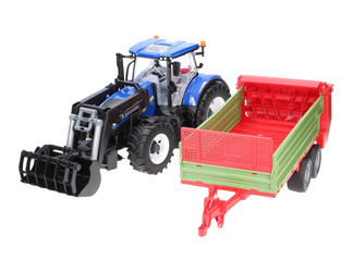 Zestaw Bruder traktor New Holland 03121 + rozrzutnik obornika 02209
