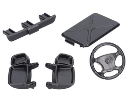 Bruder 43565 lusterka, czarne elementy