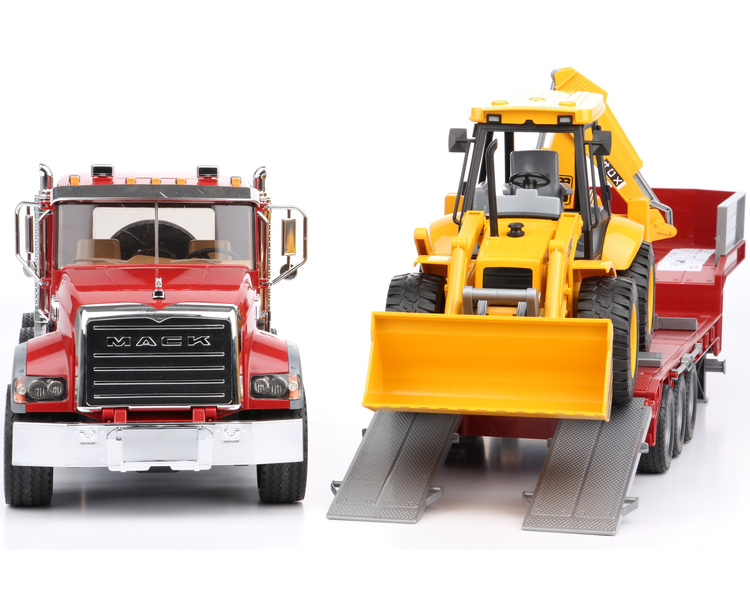Bruder 02813 MACK bez oryginalnego opakowania i koparki