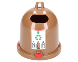 Bruder 43756 kontener na śmieci segregowane brązowy