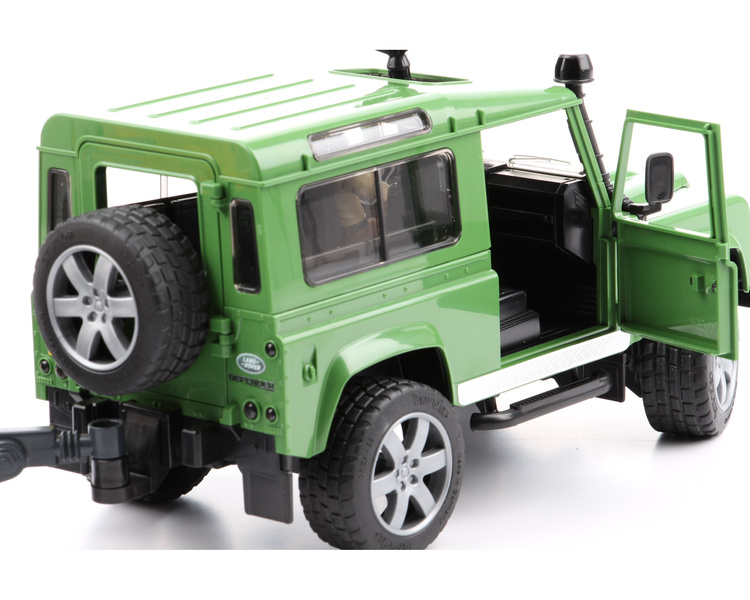 Bruder 02593 Land Rover z przyczepą, minikoparką i figurką