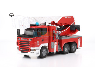 Bruder 03590 Scania straż z drabiną i z modułem świetlno-dźwiękowym