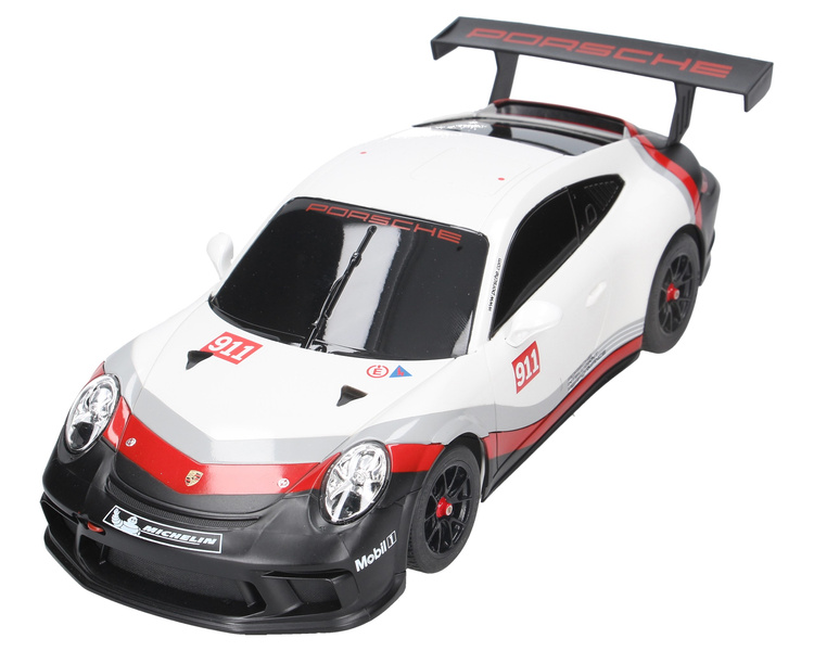 Zdalnie sterowany samochód Porsche 911 GT3 CUP 8 1:18 RASTAR 59400 R/C.