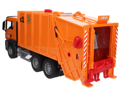 Bruder 03760 śmieciarka MAN TGS pomarańczowa uszkodzone opakowanie