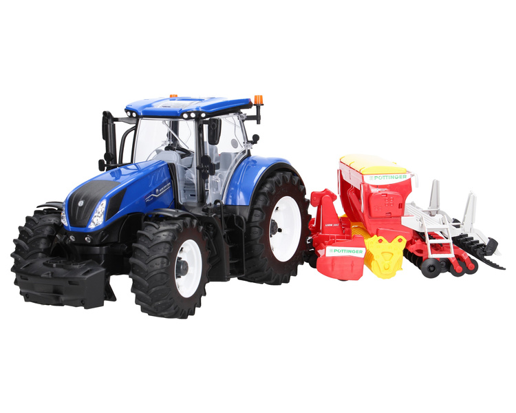 Bruder 03120 Ciągnik New Holland + 02347 siewnik Pottinger