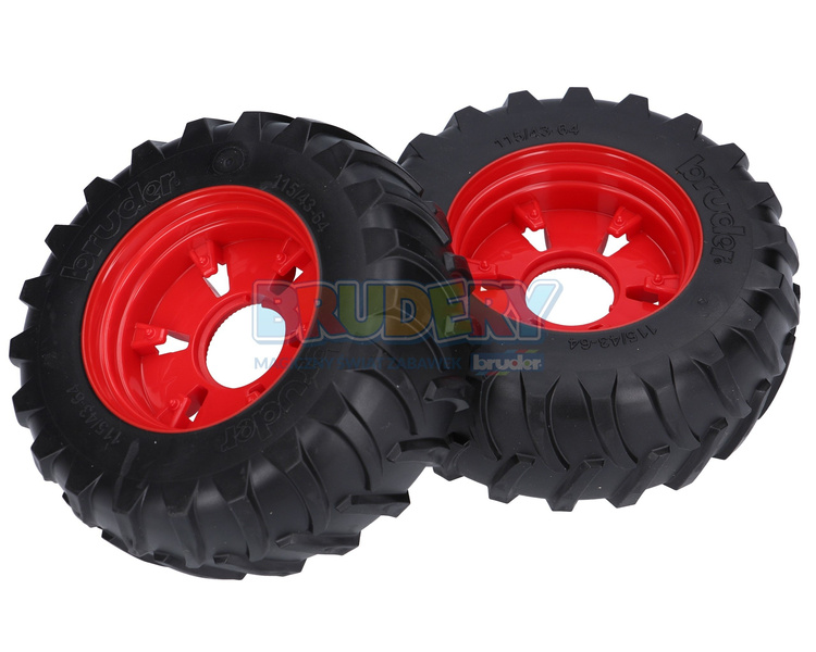 Bruder 44045 przednie koła lewe i prawe do 04040, 04041