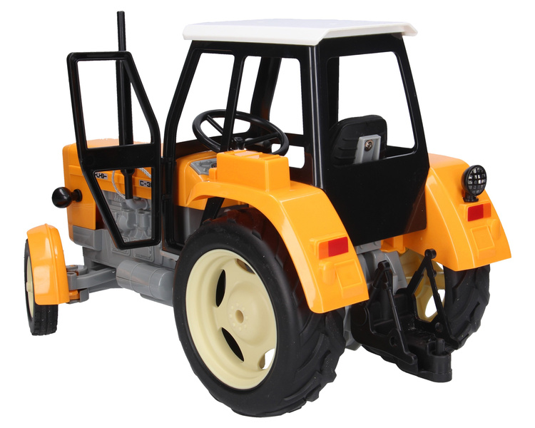 Zabawkowy traktor Ursus C-360 żółty z przyczepą dla dzieci DoubleEagle E239