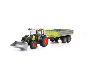 Bruder 01998 traktor Claas z ładowaczem i przyczepą - LIMITOWANY