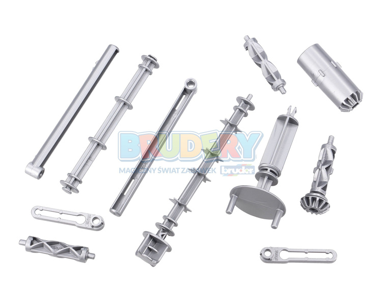 Bruder 42151 części srebrne przyczepy 02130