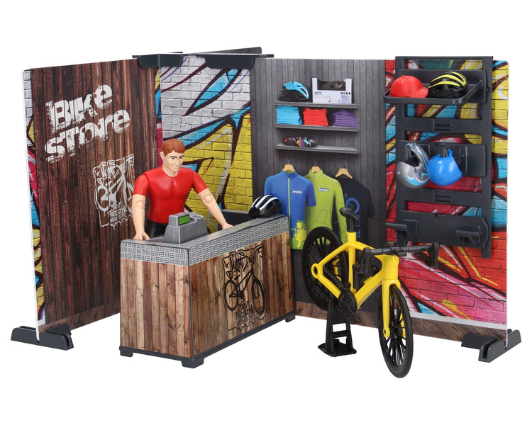 Bruder 63120 bWorld Sklep rowerowy z figurką