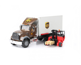 Bruder 02828 ciężarówka MACK UPS z paleciakiem