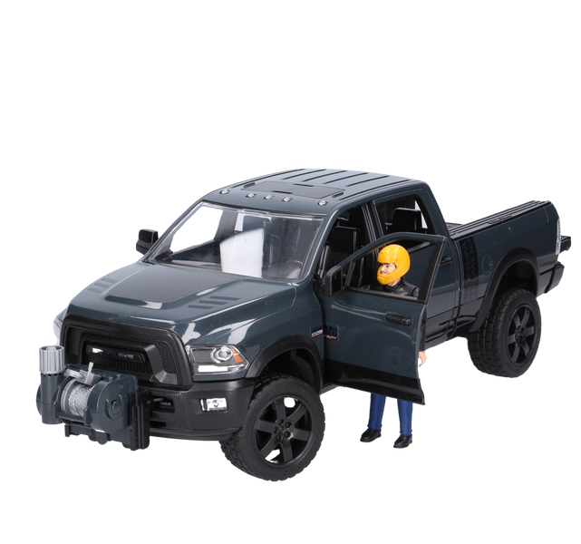 Bruder 02504 Dodge RAM2500 z lawetą i autem Roadster Racing Team