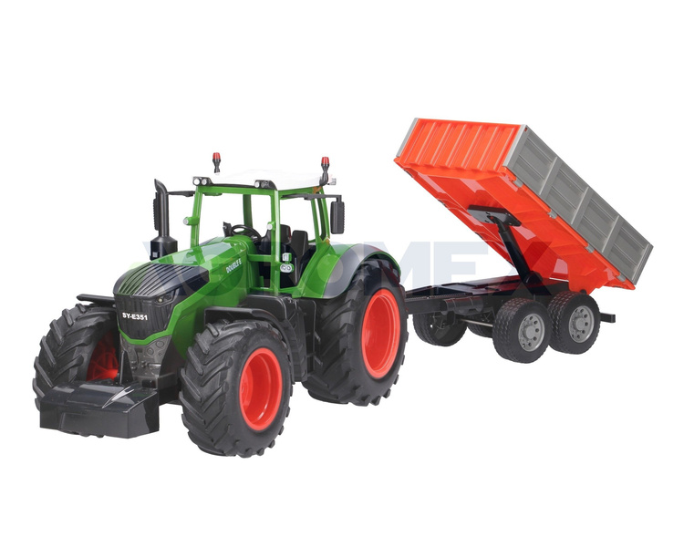 Traktor z przyczepą zdalnie sterowany 2,4GHz Double Eagle E354
