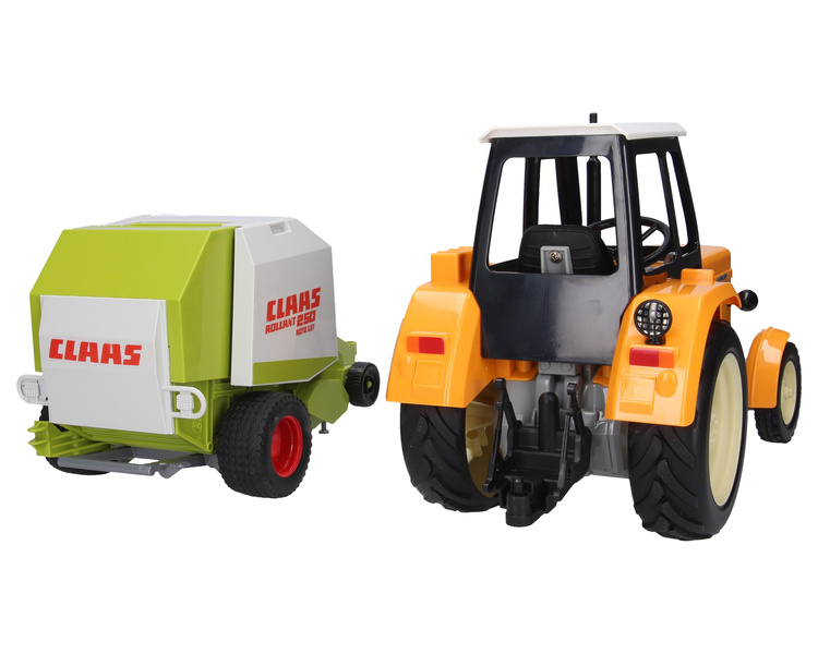 Ursus C-360 żółty + prasa do belowania Claas Bruder 02121