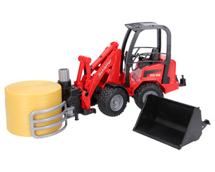 Bruder 02192 Ładowarka przegubowa Schaffer Hoflader  z chwytakiem do bel słomy