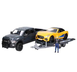 Bruder 02504 Dodge RAM2500 z lawetą i autem Roadster Racing Team