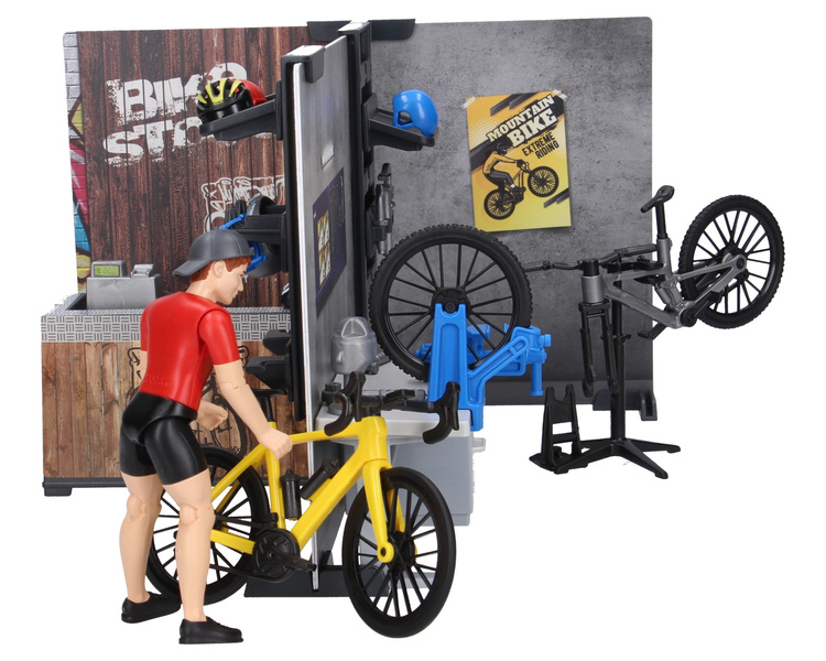 Bruder 63120 bWorld Sklep rowerowy z figurką